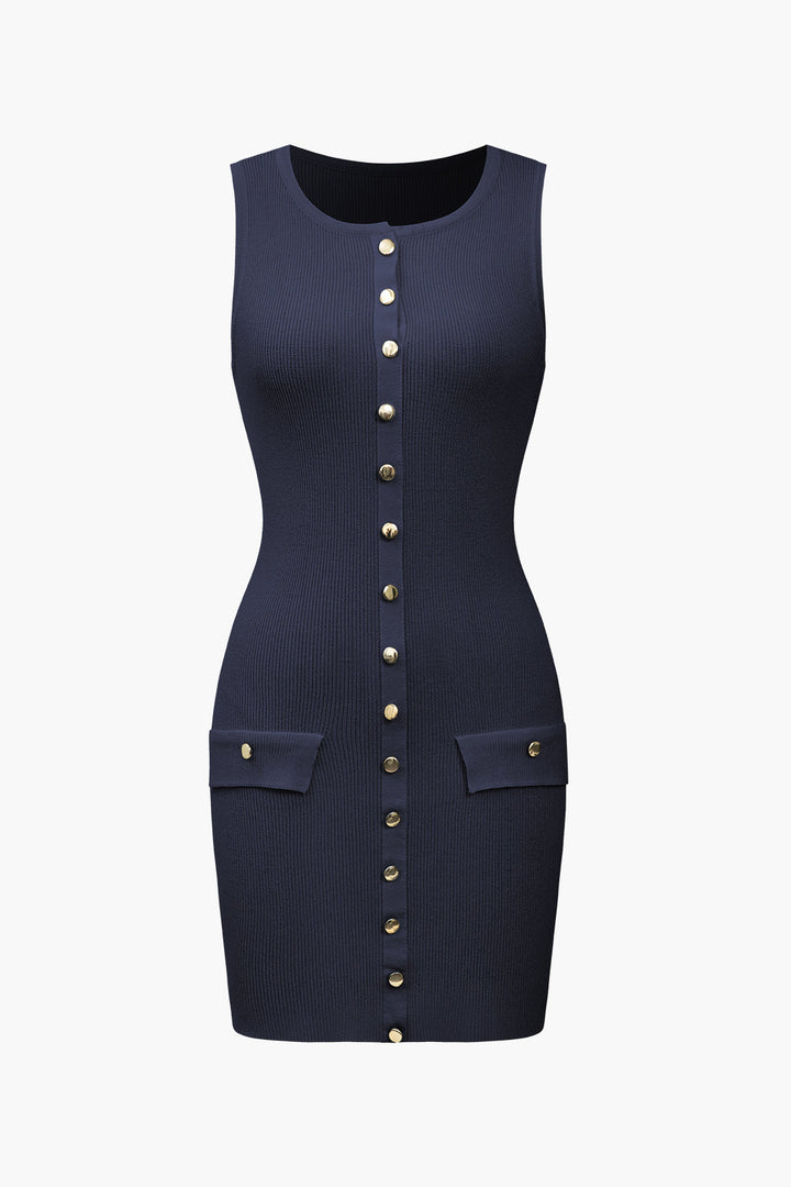 Gweeks - Aria Luxe Button Mini Elbise - gweeks.com
