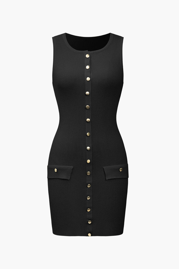 Gweeks - Aria Luxe Button Mini Elbise - gweeks.com
