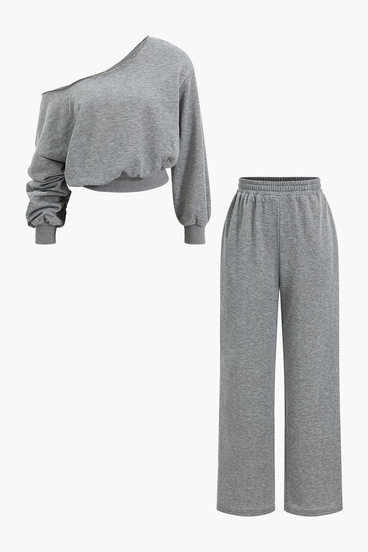 Gweeks - Asymmetric Top And Trouser Set - gweeks.com