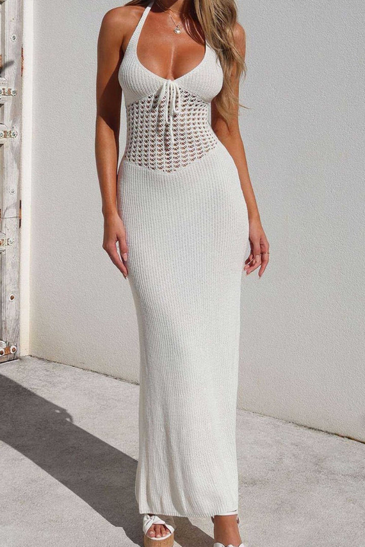 Gweeks - Aurora Crochet Halter Elbise - gweeks.com
