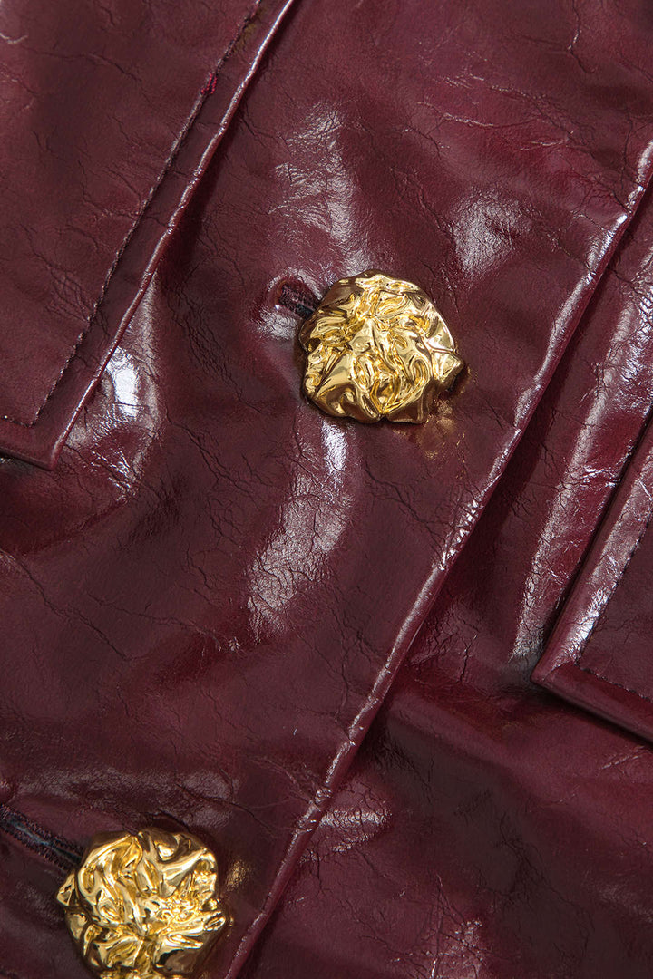 Gweeks - Aurora Leather Crop Ceket - gweeks.com