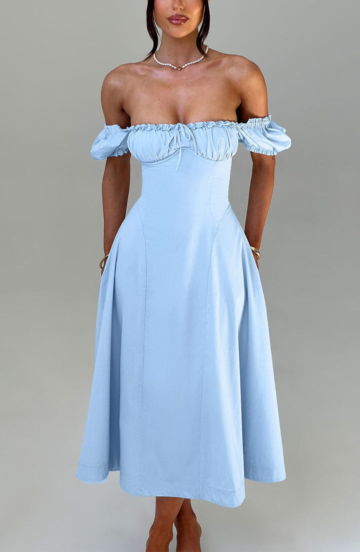 Gweeks - Azure Dream Midi Elbise - gweeks.com