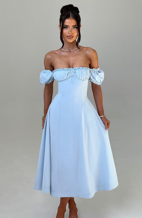 Gweeks - Azure Dream Midi Elbise - gweeks.com