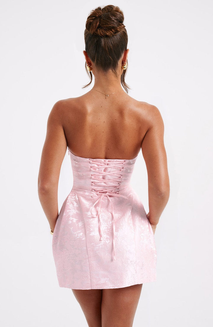 Gweeks - Blush Petal Fiyonklu Mini Elbise - gweeks.com