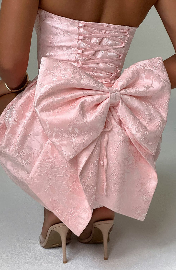 Gweeks - Blush Petal Fiyonklu Mini Elbise - gweeks.com