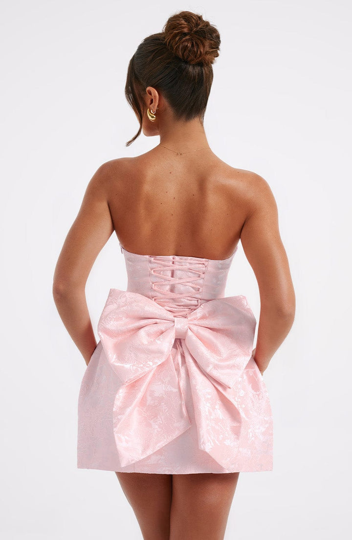 Gweeks - Blush Petal Fiyonklu Mini Elbise - gweeks.com