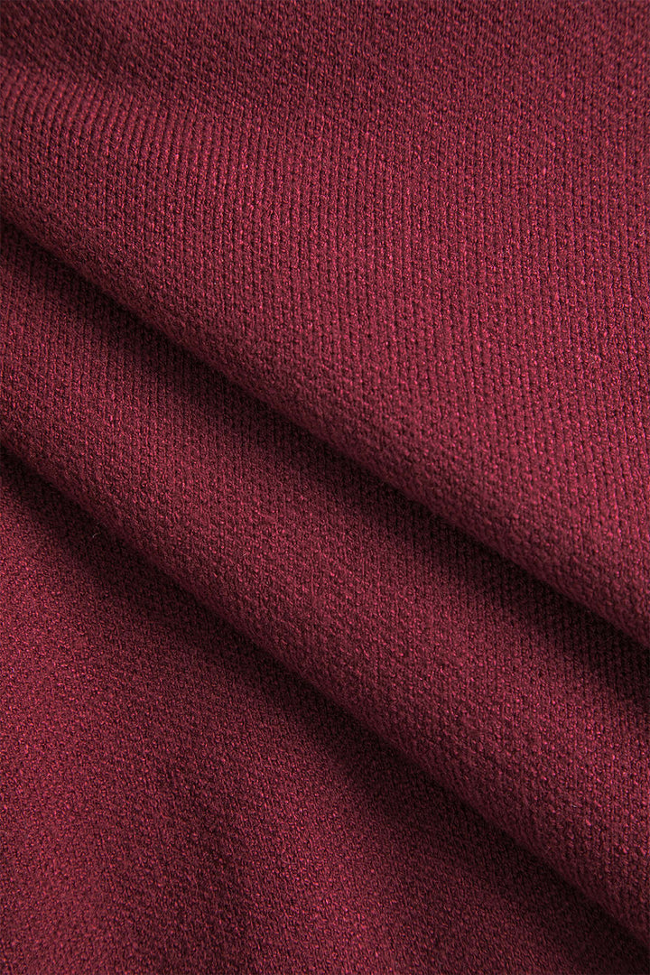 Gweeks - Bordeaux Modern Cep Detaylı Triko Ceket - gweeks.com