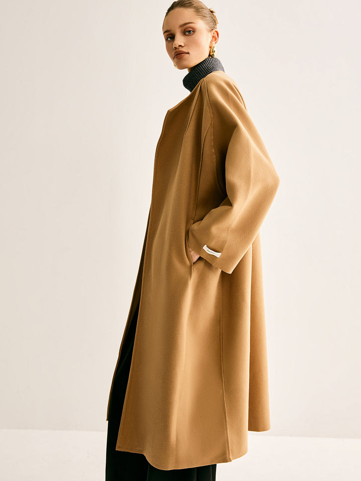 Gweeks - Camel Grace Uzun Kaşe Kaban - gweeks.com