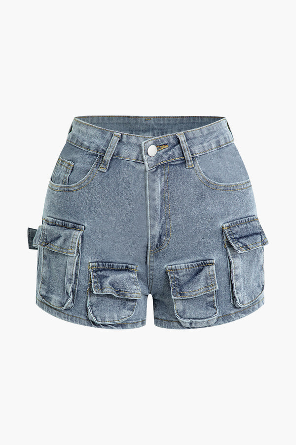 Gweeks - Cargo Denim Şort - gweeks.com