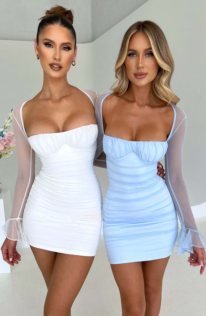 Gweeks - Celeste Dream Tül Detaylı Mini Elbise - gweeks.com