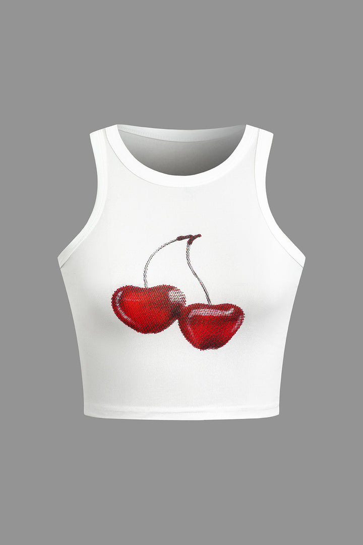 Gweeks - Cherry Charm Crop Top - gweeks.com