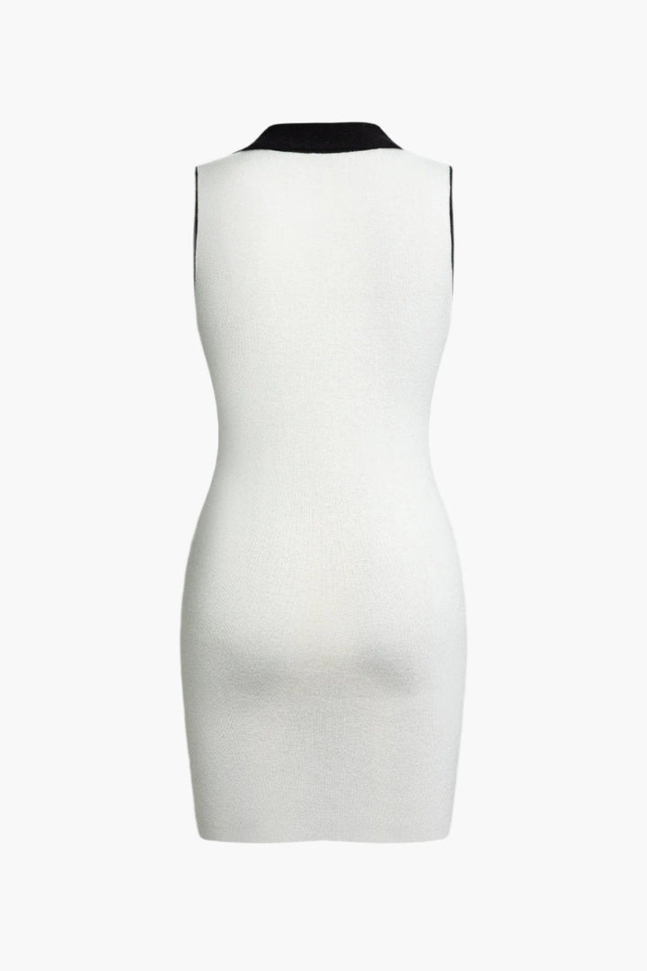 Gweeks - Classic Charm Knit Mini Elbise - gweeks.com