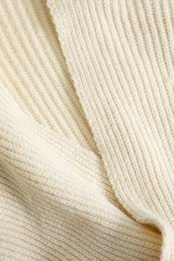 Gweeks - Cream Harmony Cross Triko Kazak - gweeks.com