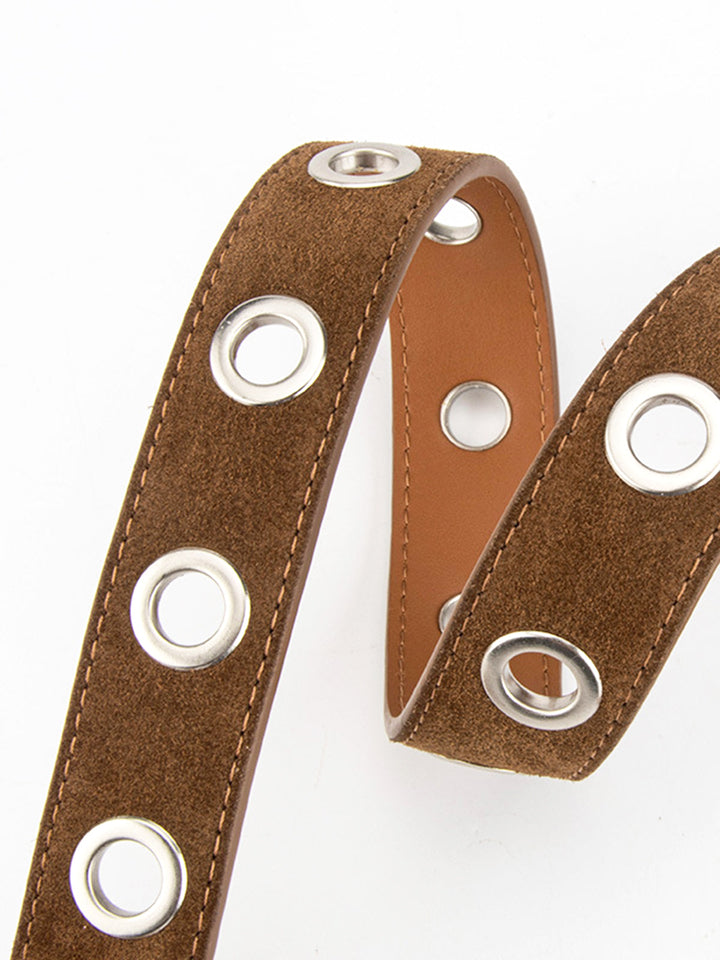 Gweeks - Delikli Metal Detaylı Kemer - gweeks.com