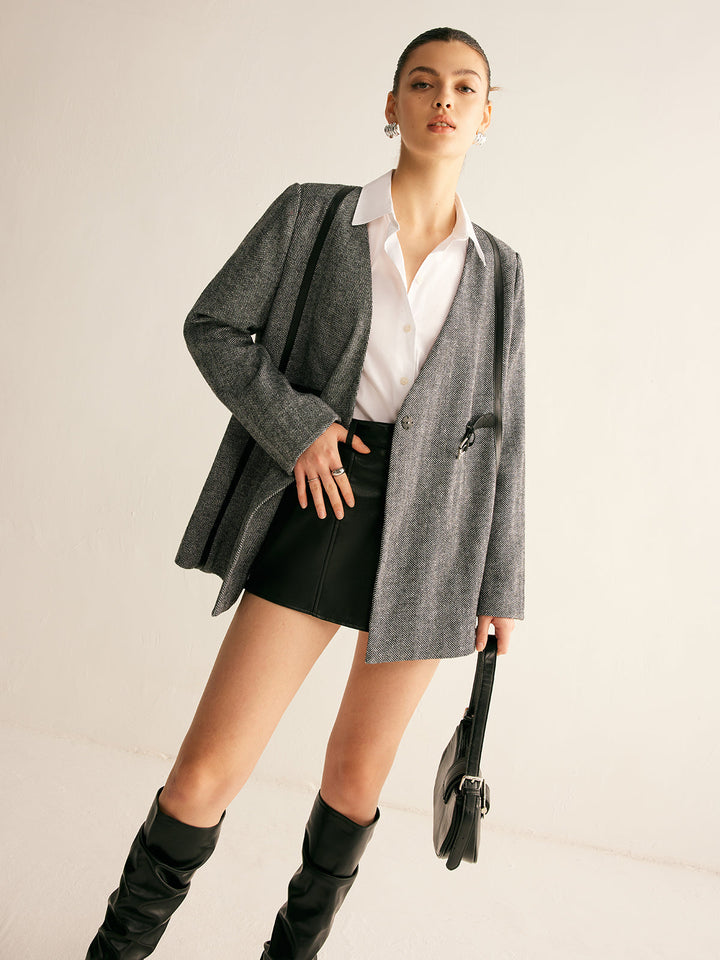 Gweeks - Dynamic Belted Blazer - gweeks.com