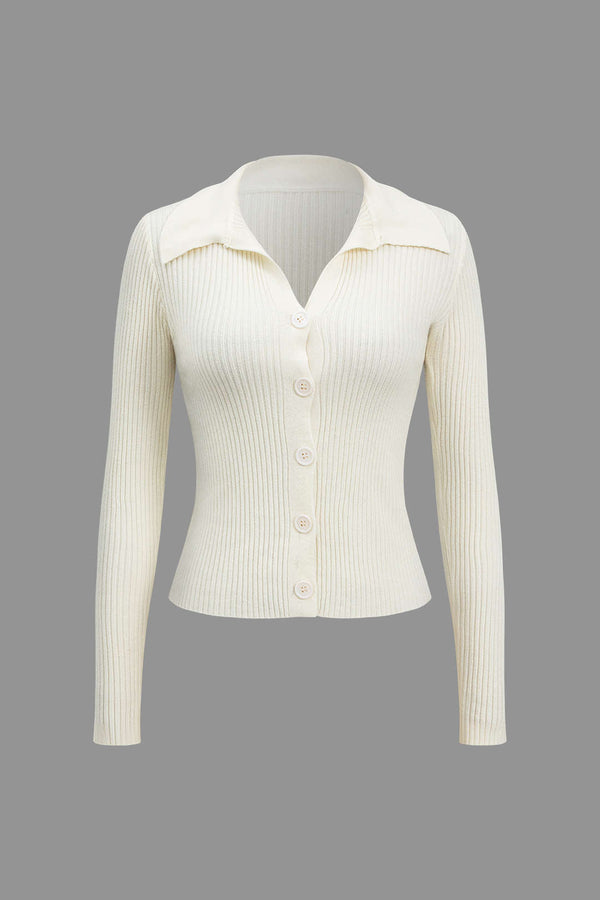 Gweeks - Elegant Ribbed Fit Hırka - gweeks.com