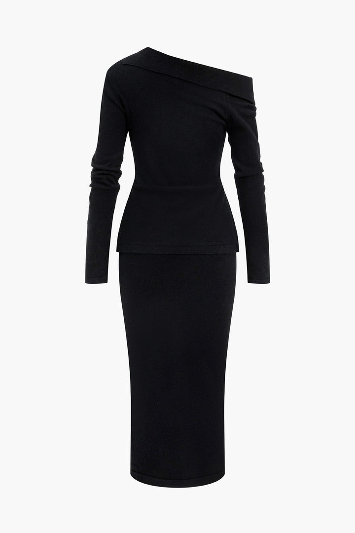 Gweeks - Eliza Asimetrik Detaylı Elbise - gweeks.com
