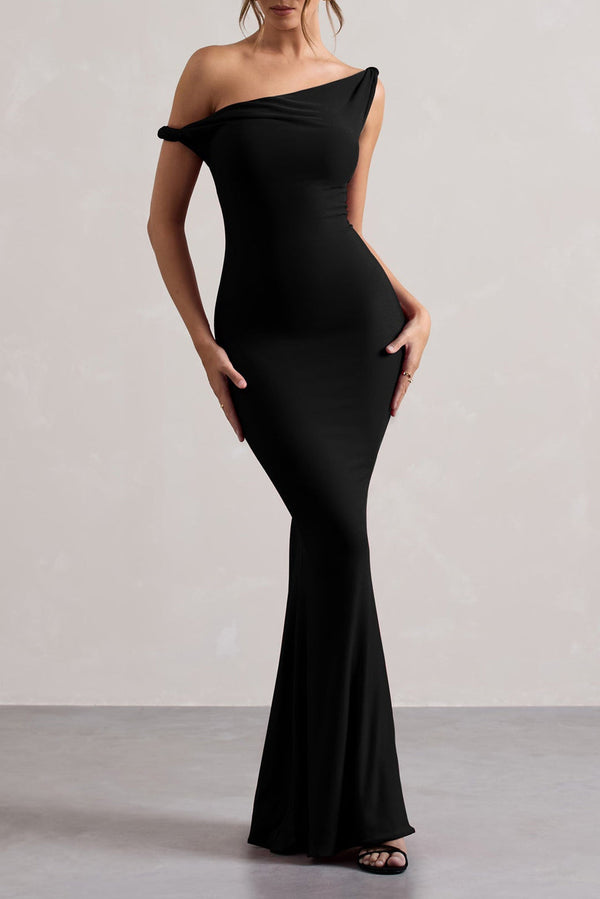 Gweeks - Eternal Elegance Siyah Elbise - gweeks.com