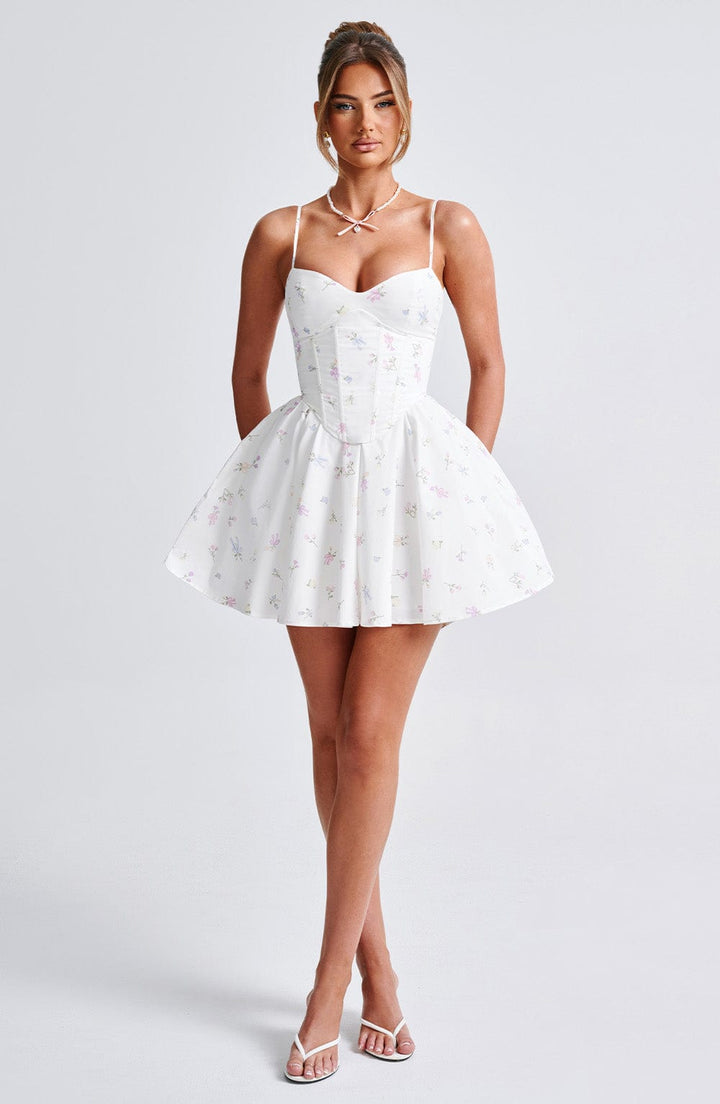 Gweeks - Floral Dreams Mini Elbise - gweeks.com