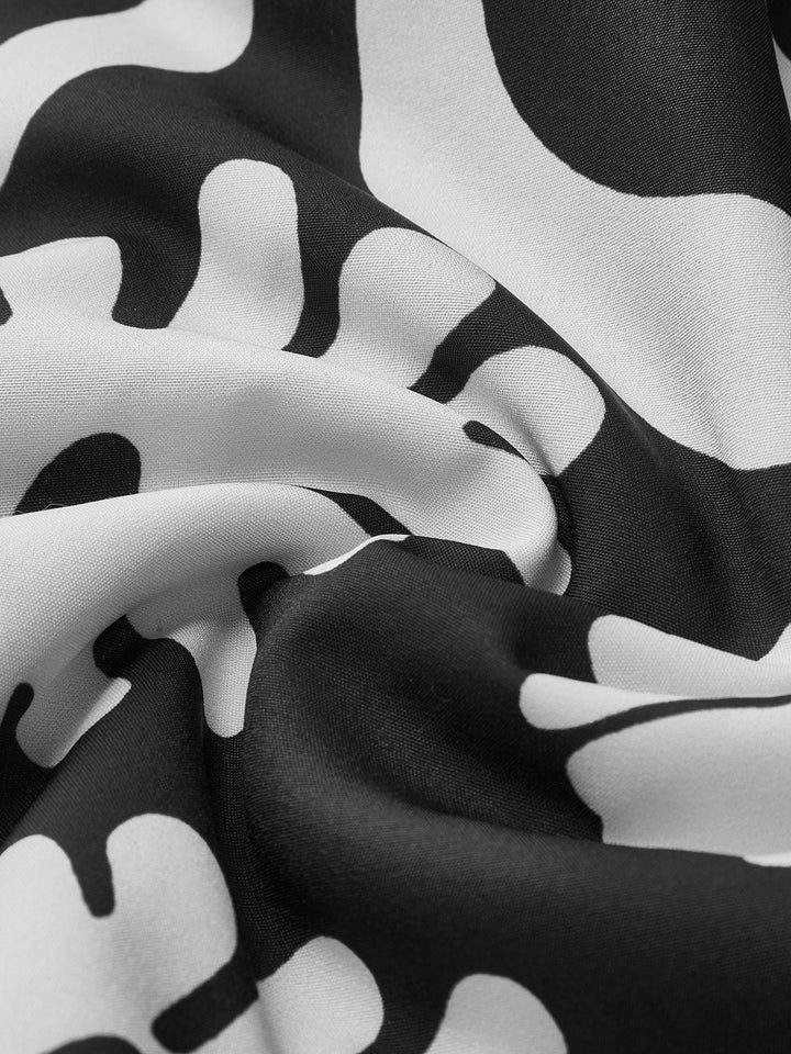 Gweeks - Floral Noir Desenli Ceket - gweeks.com