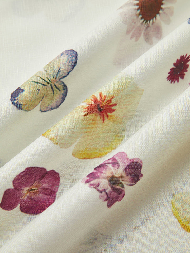 Gweeks - Floral Whisper Düğmeli Korse Bluz - gweeks.com