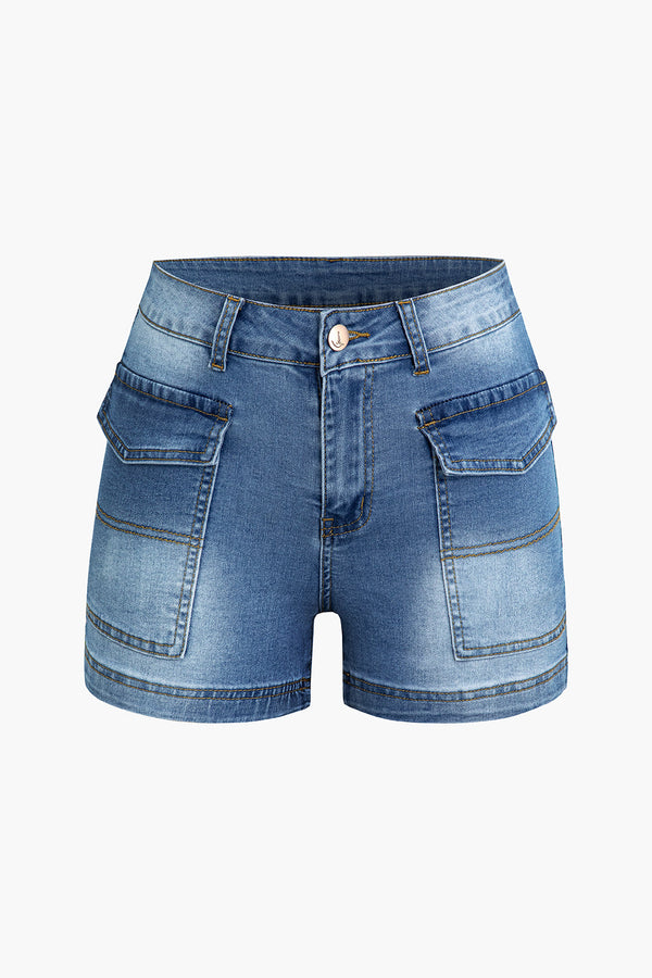 Gweeks - Functional Denim Şort - gweeks.com