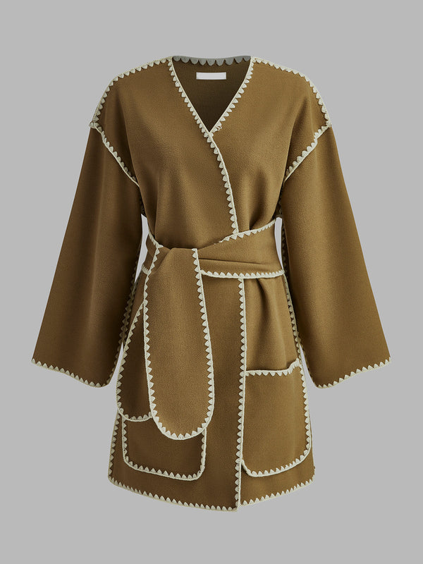Gweeks - Golden Edge Triko Ceket - gweeks.com