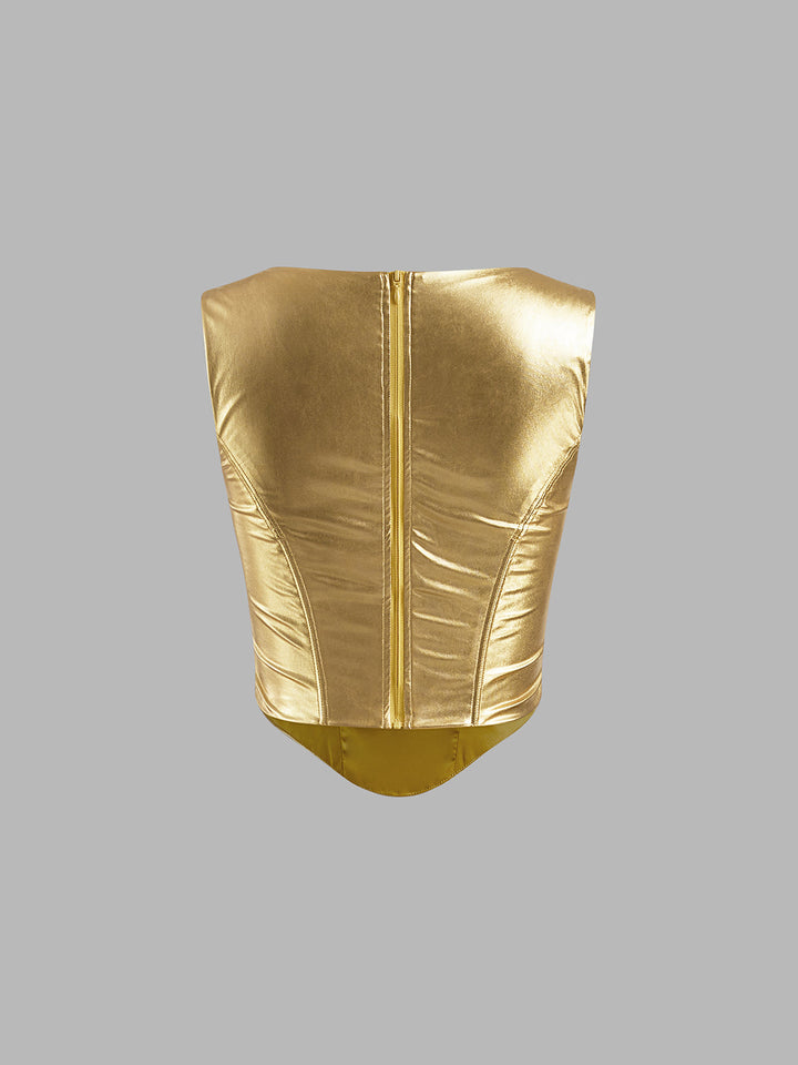 Gweeks - Golden Radiance Korsaj Bluz - gweeks.com