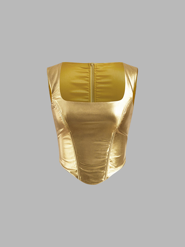 Gweeks - Golden Radiance Korsaj Bluz - gweeks.com