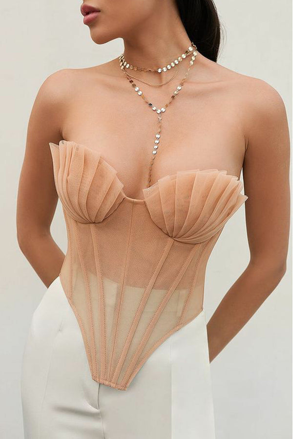 Gweeks - Golden Tulle Korsaj - gweeks.com