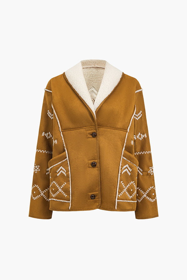 Gweeks - Heritage Warmth Nakışlı Ceket - gweeks.com
