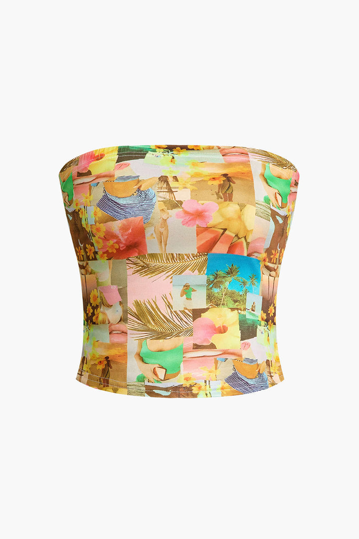 Gweeks - Hibiscus Glow Straplez Büstiyer - gweeks.com