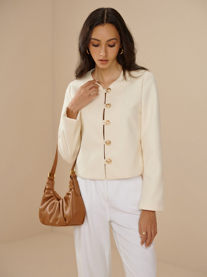 Gweeks - Ivory Elegance Ceket - gweeks.com