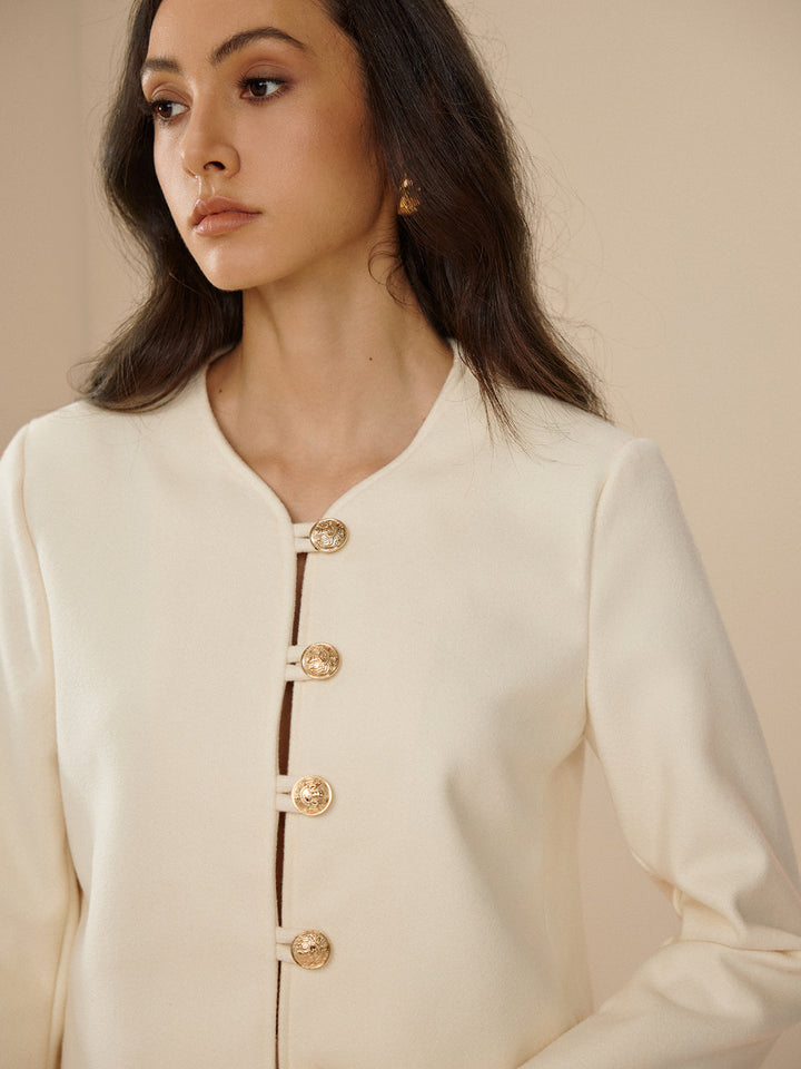 Gweeks - Ivory Elegance Ceket - gweeks.com