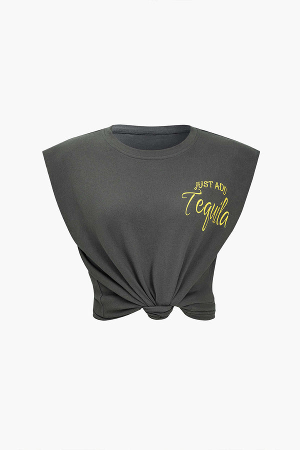 Gweeks - Just Add Tequila Crop T-Shirt - gweeks.com