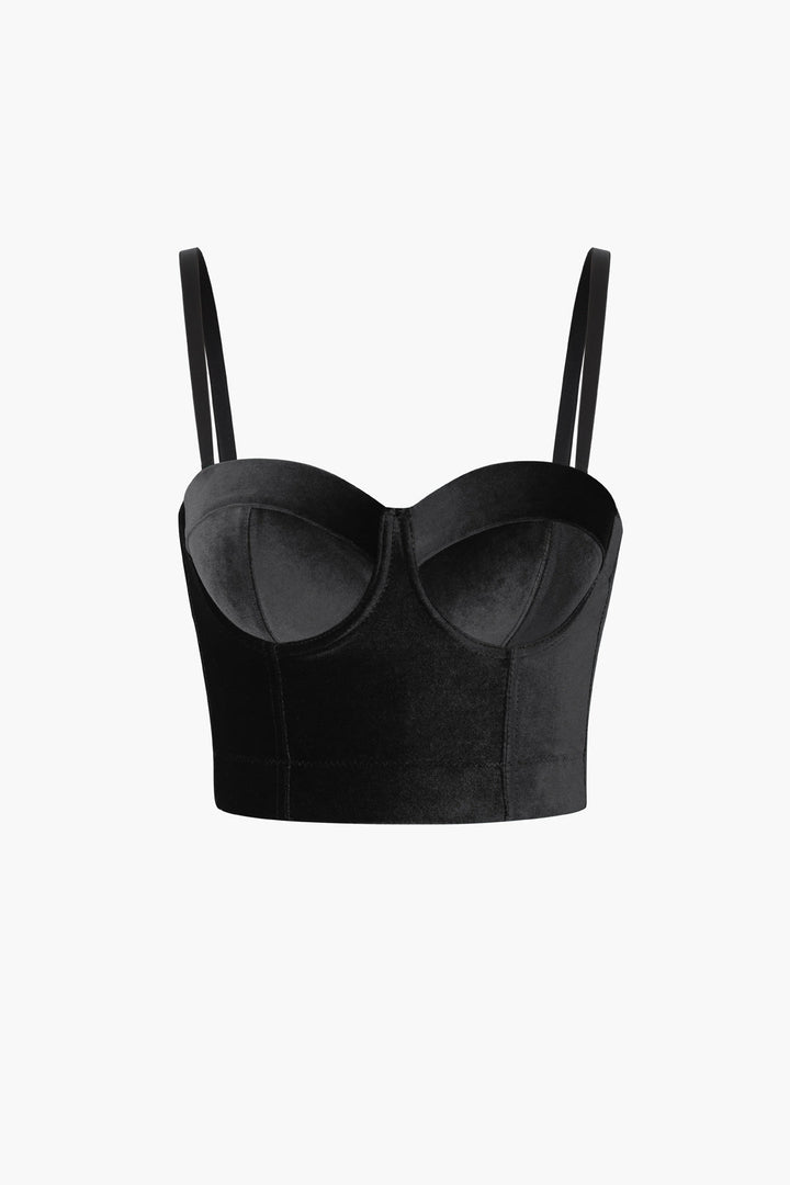 Gweeks - Kadife Askılı Büstiyer - gweeks.com