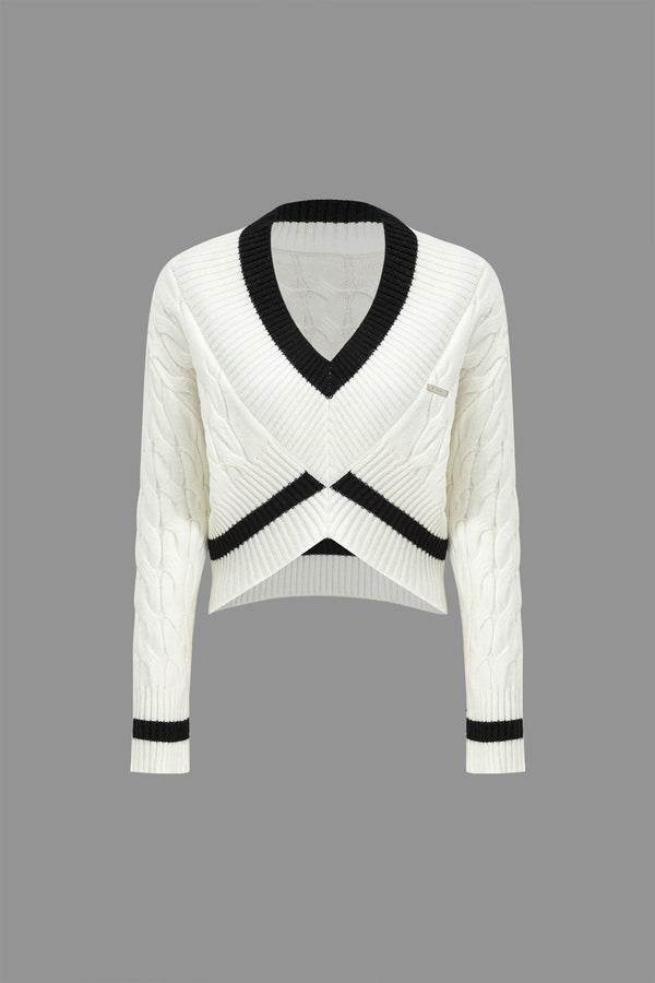 Gweeks - Knitted Elegance V Yaka Kazak - gweeks.com