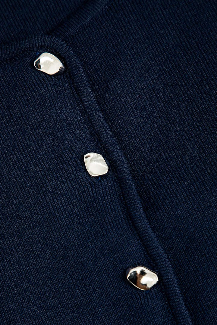 Gweeks - Midnight Charm Triko Crop Üst - gweeks.com