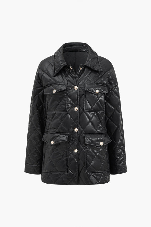 Gweeks - Midnight Luxe Kapitone Ceket - gweeks.com