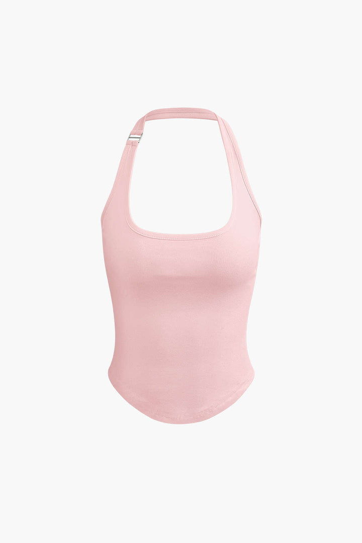 Gweeks - Minimalist Halter Yaka Bluz - gweeks.com
