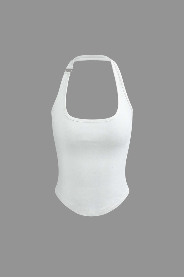 Gweeks - Minimalist Halter Yaka Bluz - gweeks.com
