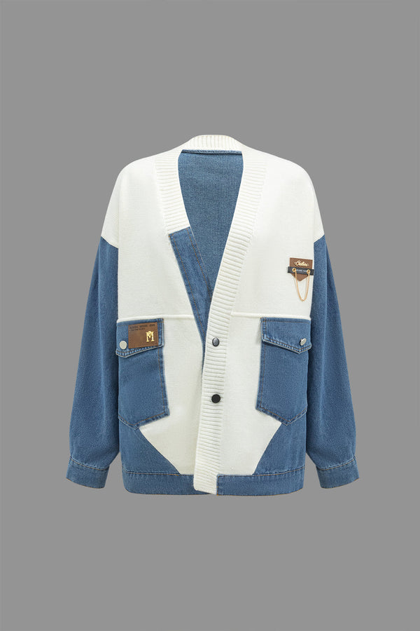 Gweeks - Patchwork Denim Hırka - gweeks.com