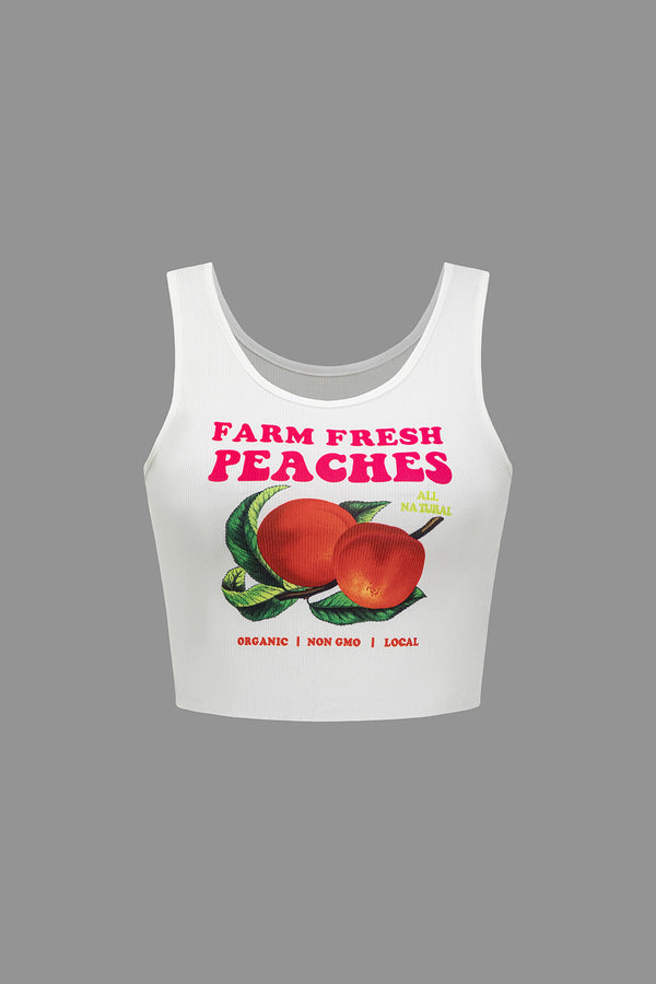 Gweeks - Peachy Farm Crop Top - gweeks.com