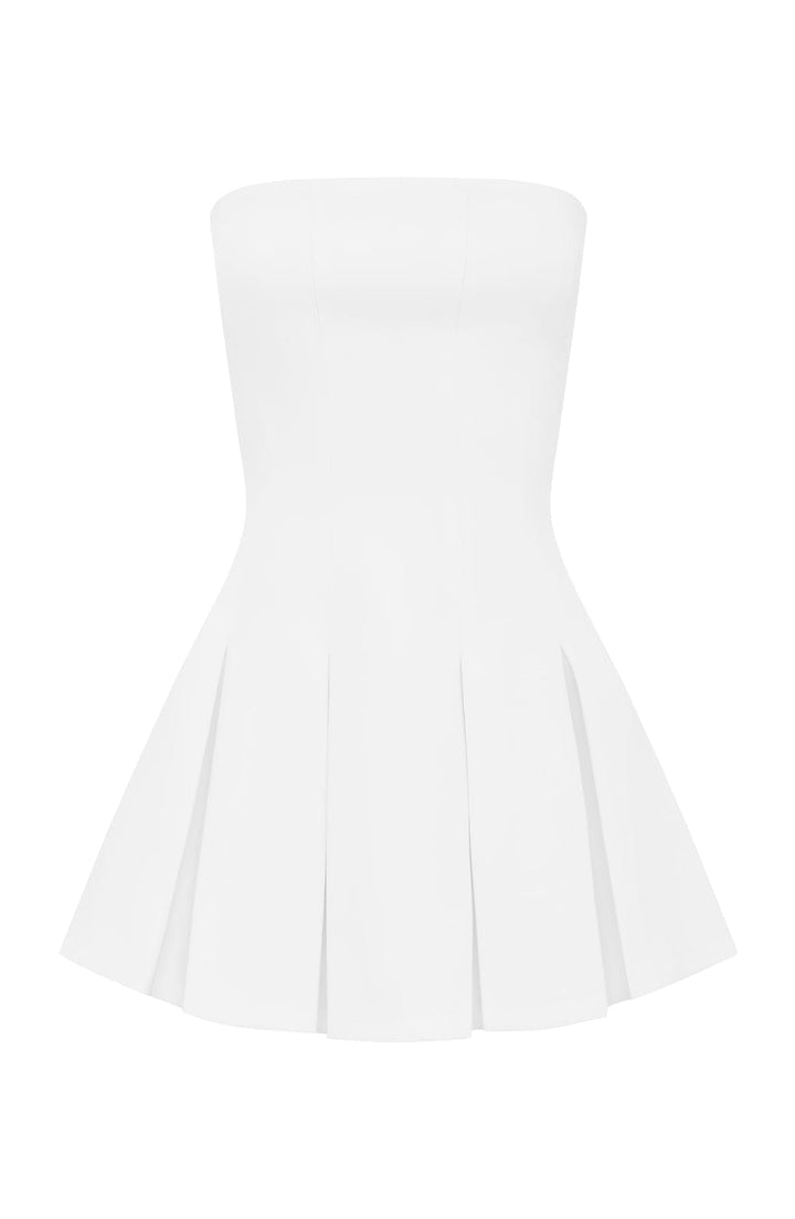 Gweeks - Pearl Elegance Straplez Mini Elbise - gweeks.com