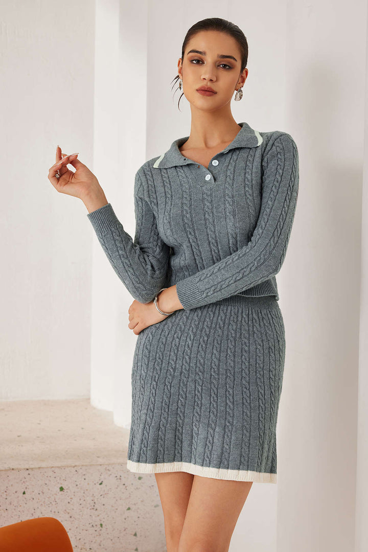 Gweeks - Refined Elegance Triko İkili Takım - gweeks.com