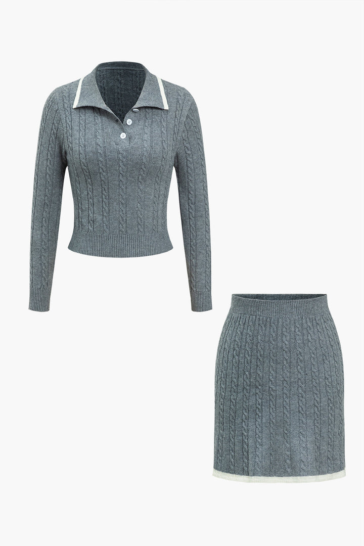 Gweeks - Refined Elegance Triko İkili Takım - gweeks.com