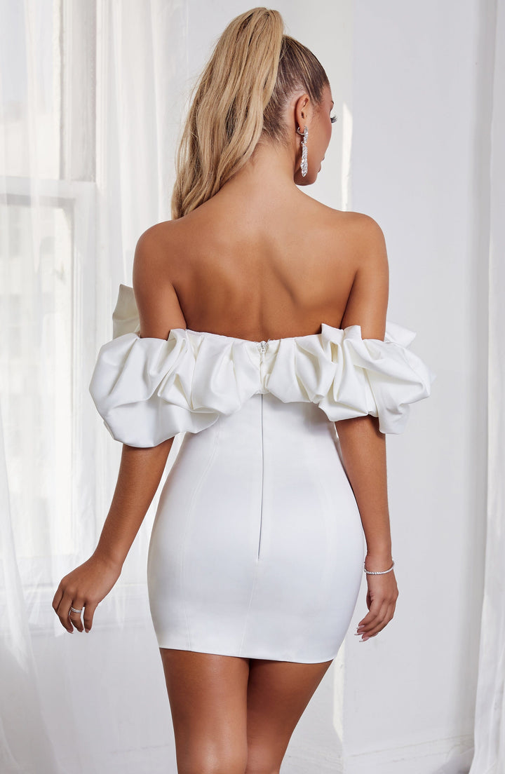 Gweeks - Regal Ruffle Mini Elbise - gweeks.com
