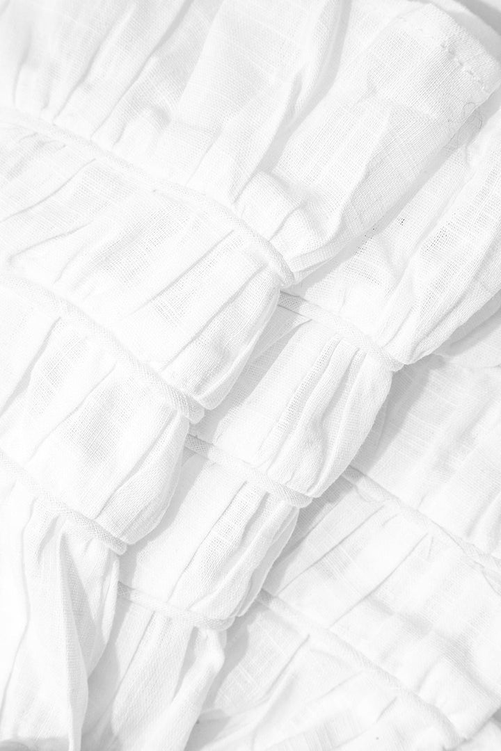 Gweeks - Romantic Ruffles Crop Bluz - gweeks.com