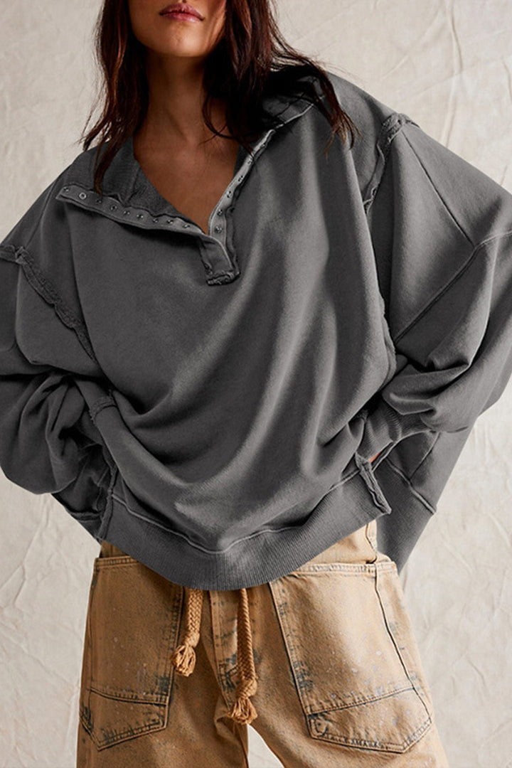 Gweeks - Rustic com.trfort Oversized Sweatshirt - gweeks.com