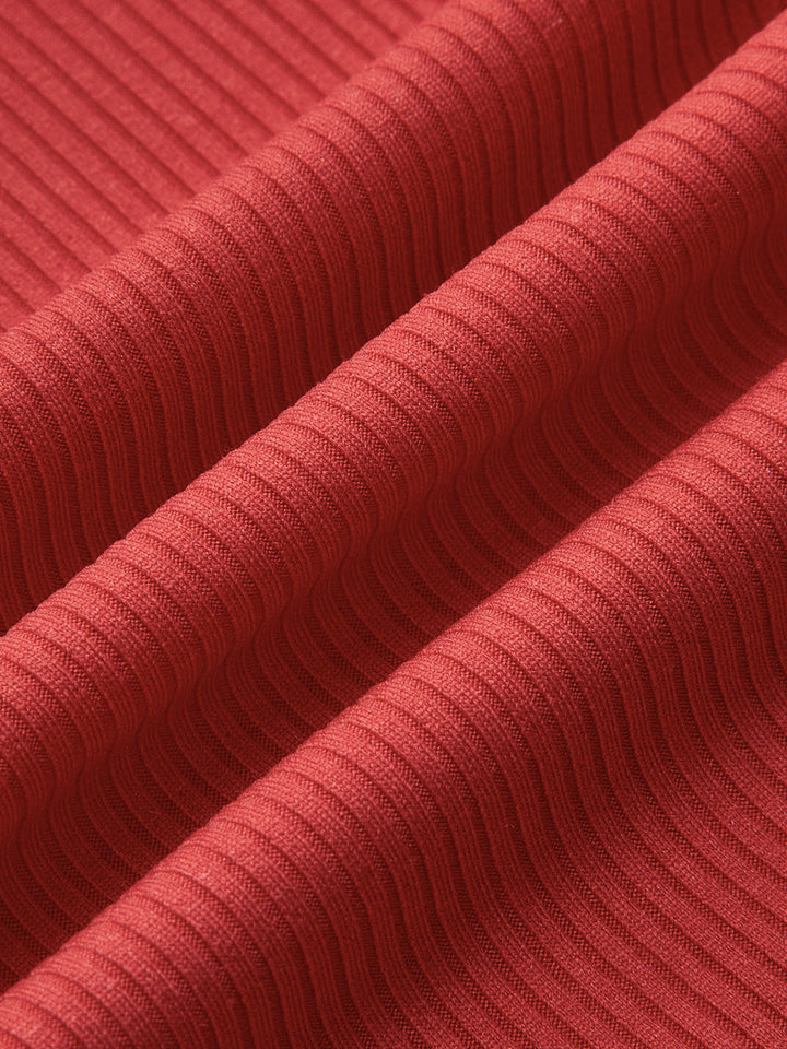 Gweeks - Scarlet Charm Straplez Kırmızı Bluz - gweeks.com